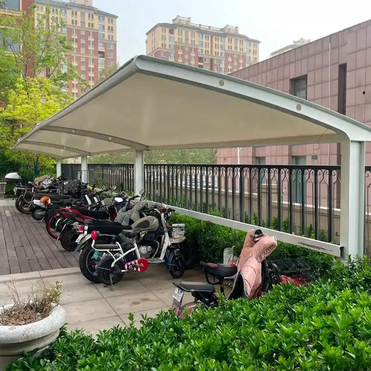 威海膜结构电动车棚